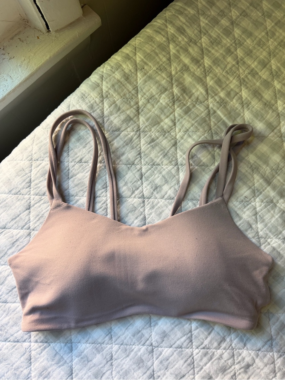 Everyday Double-Strap Soft Nike Bralette - Dusty Rose